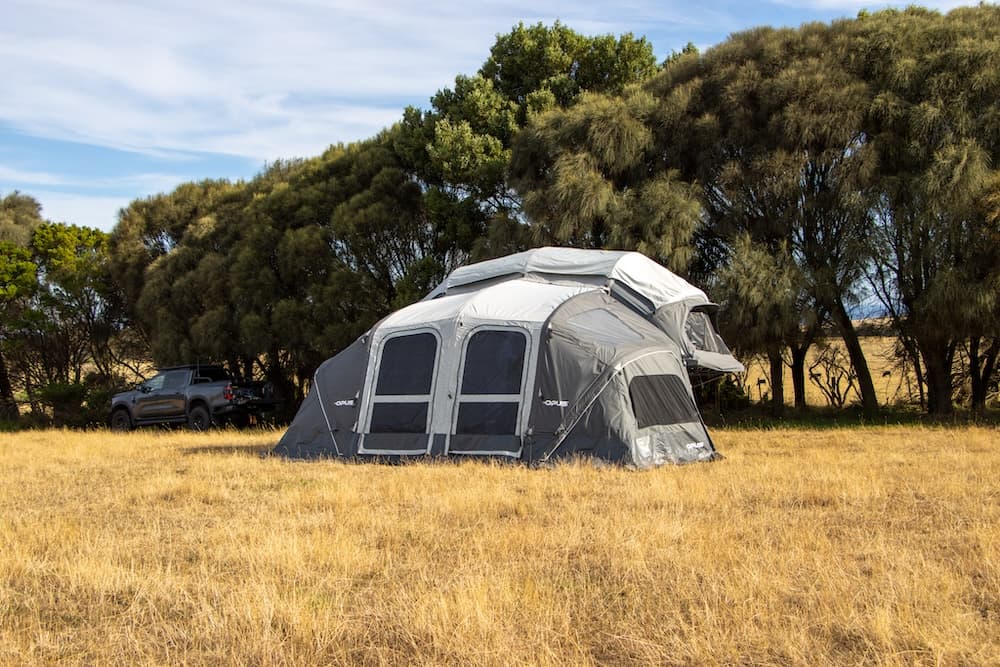 OPUS OP4 TLX with annexe at a NSW beach